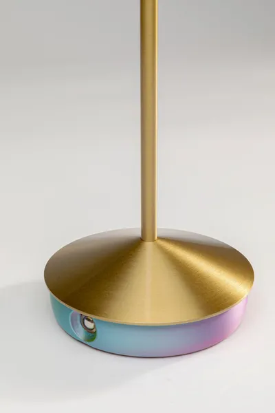 Lampa stołowa SWIRL - pomarańczowy/złoty