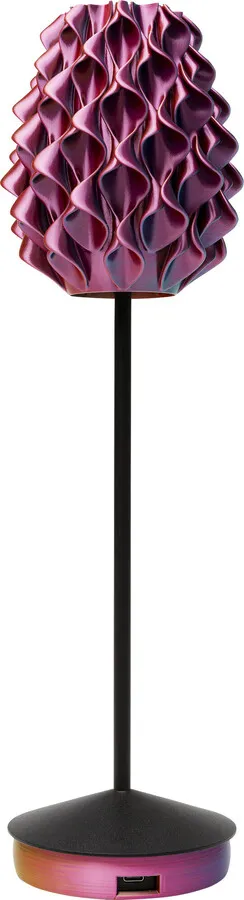 Lampa stołowa SWIRL - turkusowy