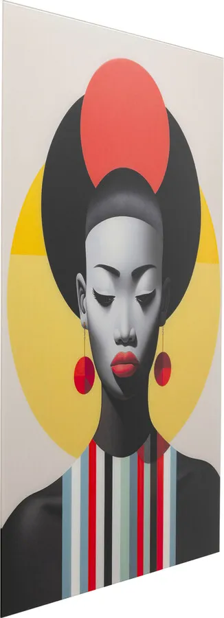 Obraz szklany MUSE RETRO LADY Red 80x120