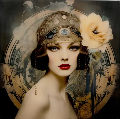 Obraz szklany MUSE ART NOUVEAU 100x100