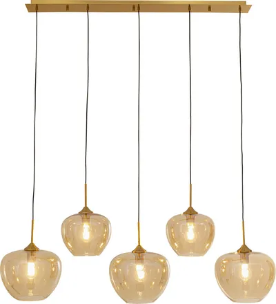 Lampa wisząca SPHERE AMBER 5 - bursztynowy