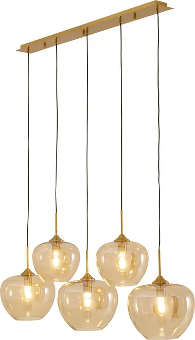 Lampa wisząca SPHERE AMBER 5 - bursztynowy