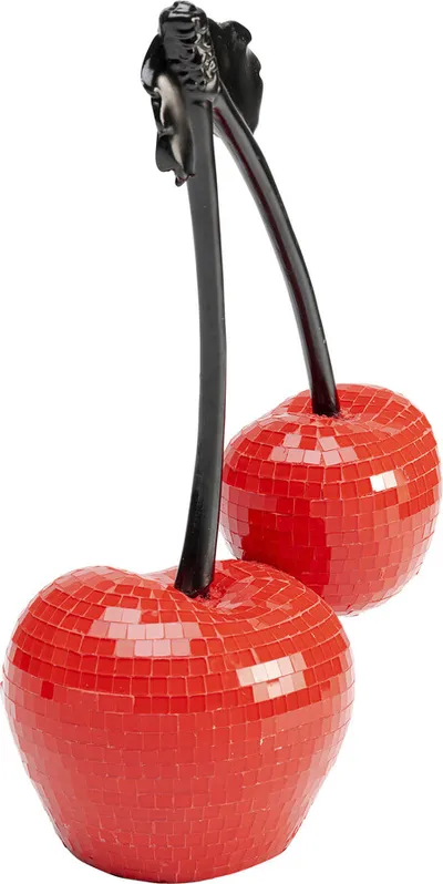 Dekoracja CHERRIES 16 cm - czerwony