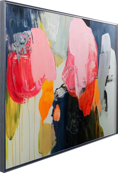 Obraz w ramie ABSTRACT HIGH GLOSS PINK 160x120