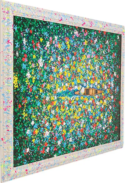Obraz w ramie FLOATING FLOWER MARKET 150x100