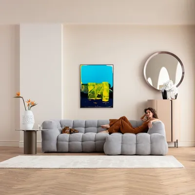 Obraz w ramie ABSTRACT HIGH GLOSS BLUE 120x160