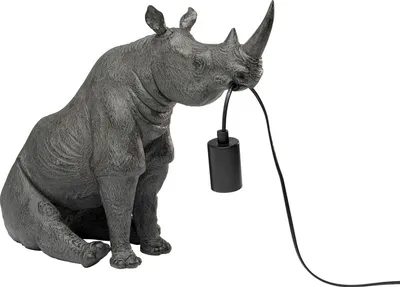 Lampa stołowa SITTING RHINO - szary