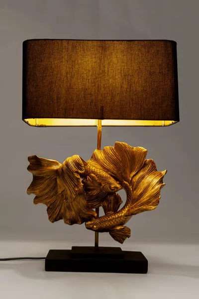 Lampa stołowa BETTA FISH - brązowy/złoty