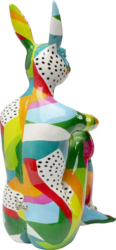 Figurka dekoracyjna RABBIT GILLIE Abstract - wielokolorowy