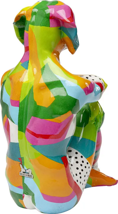 Figurka dekoracyjna DOG GILLIE Abstract - wielokolorowy