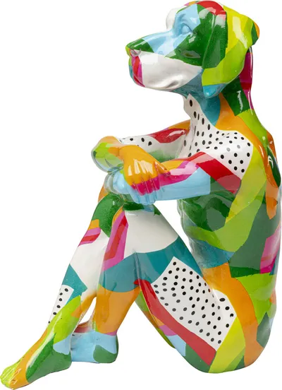Figurka dekoracyjna DOG GILLIE Abstract - wielokolorowy