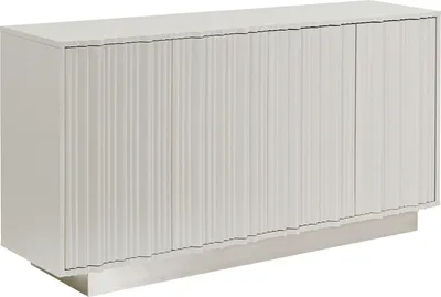Komoda 4-drzwiowa STUCCO - szary