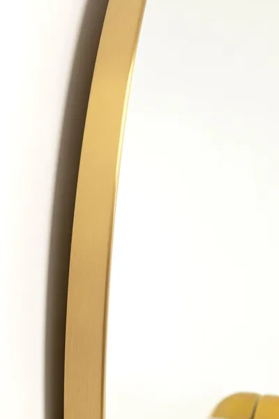 Lustro ścienne okrągłe LIPS 100 cm - złoty