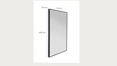 Lustro wiszące BELLA 70x100 - czarny