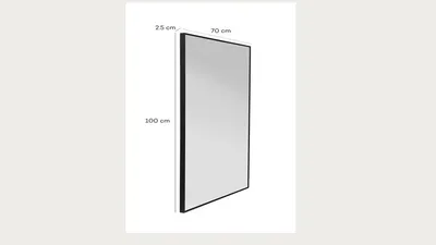 Lustro wiszące BELLA 70x100 - czarny