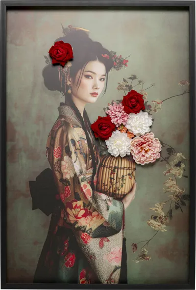 Obraz na płótnie KIMONO GIRL 84x124