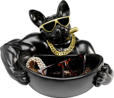 Miska dekoracyjna GANGSTER DOG - czarny