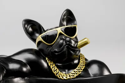 Miska dekoracyjna GANGSTER DOG - czarny