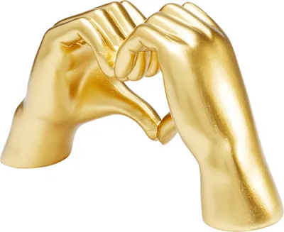 Dekoracja HEART HANDS - złoty