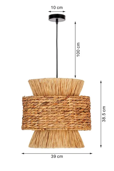 Lampa wisząca CAMPO 39 cm - naturalny