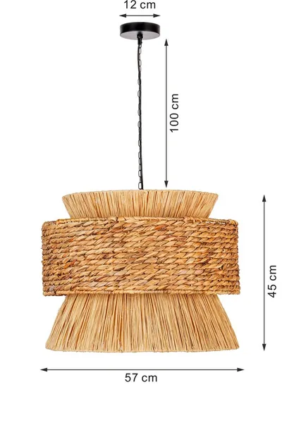 Lampa wisząca CAMPO 57 cm - naturalny