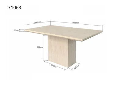 Stół TRAVERTINO 160x90 - beżowy