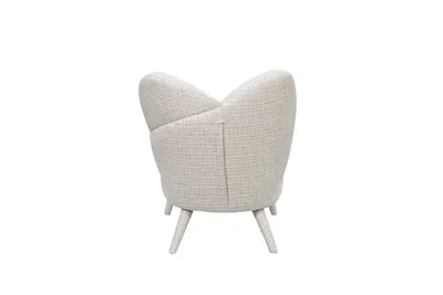 Fotel LEITH boucle - kremowy