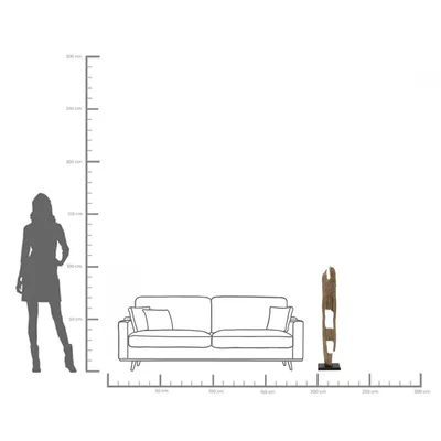 Dekoracja stojąca HOLES 100 cm - złoty