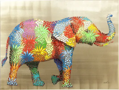 Obraz FLOWER ELEFANT 50x40