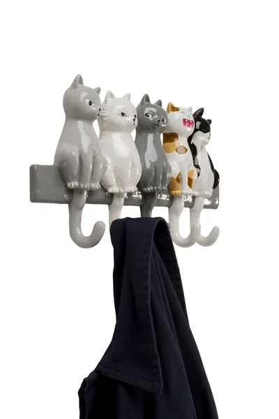 Wieszak ścienny SINGING CATS - szary