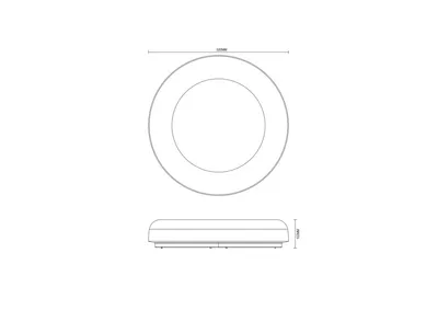 Lampa sufitowa CANDORA MS852-D500 - brązowy