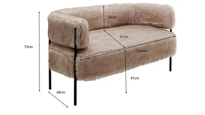 Sofa 2-osobowa LILJA SOFT - beżowy