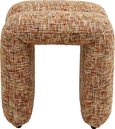 Taboret LILJA MELANGE - brązowy/wielokolorowy