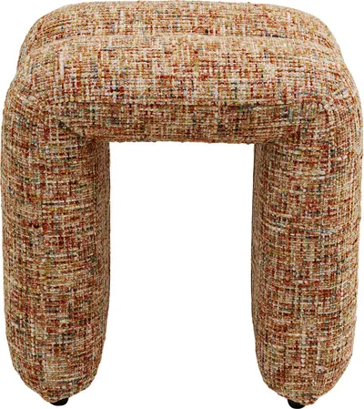 Taboret LILJA MELANGE - brązowy/wielokolorowy