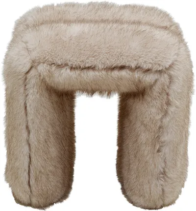 Taboret LILJA SOFT - beżowy