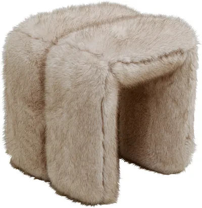 Taboret LILJA SOFT - beżowy
