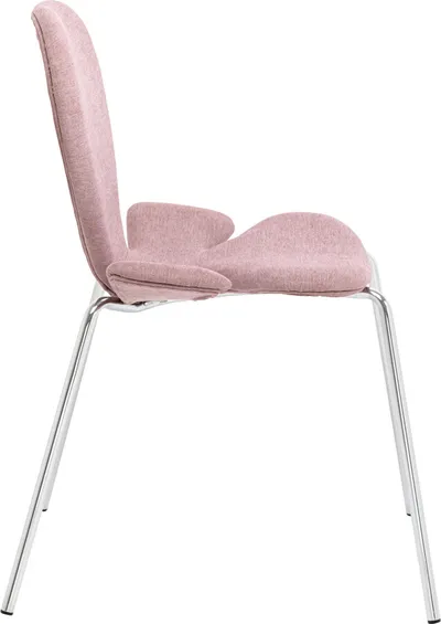 Krzesło tapicerowane SOFT BLOSSOM - różowy