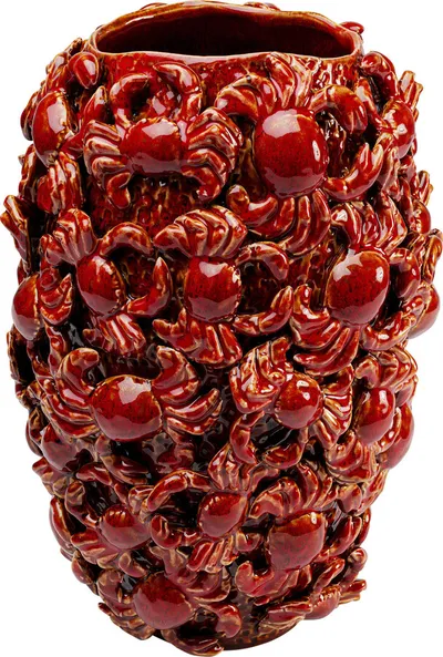 Wazon CRABS 39 cm - czerwony