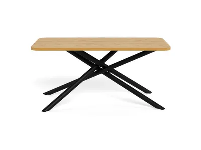 Levanto dining table Top melam. matt wild oak  Base steel matt black 160x90x75 cm