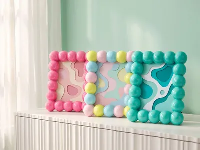Ramka na zdjęcia BUBBLE TURQUOISE 13x18 - turkusowy