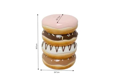 Stołek DONUTS - wielokolorowy
