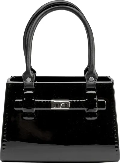 Wazon BLACK PURSE 24 cm - czarny