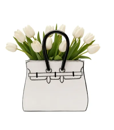 Wazon FAVOLA BAG 31 cm - biały