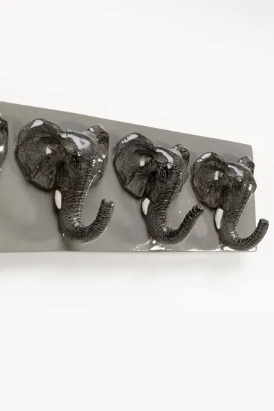Wieszak ścienny ELEPHANT HEAD - szary