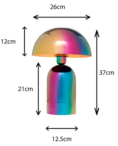 Lampa stołowa RAINBOW - wielokolorowy