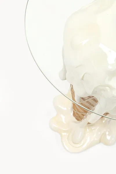 Stół bistro ICE CREAM Vanilla 48 cm - beżowy