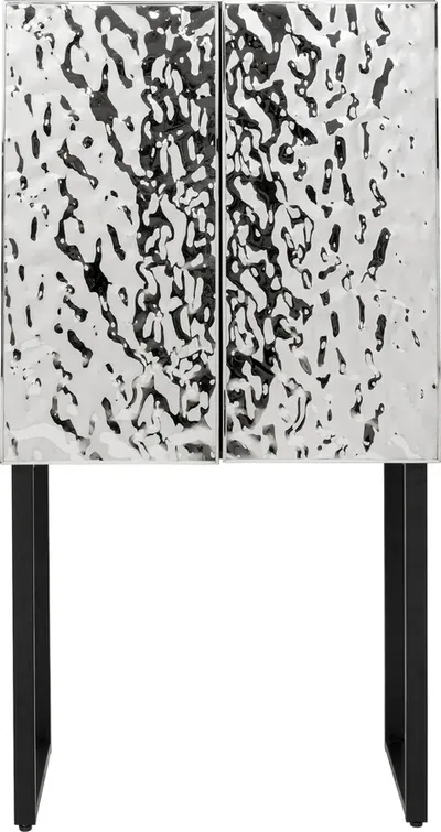 Komoda wysoka CARINO - srebrny