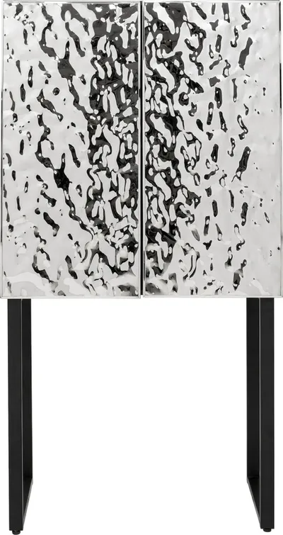 Komoda wysoka CARINO - srebrny