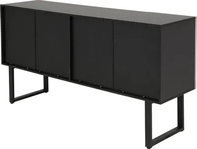 Komoda 4-drzwiowa CARINO - srebrny