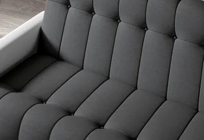 Sofa rozkładana GARETT - tkanina Sawana 05/ekoskóra Soft 17